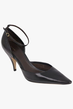 THE ROW SHOES Liisa D'Orsay 70mm Slingback Pump | Black