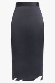 VIKTOR & ROLF RTW Deconstructed Hem Midi Skirt | Black