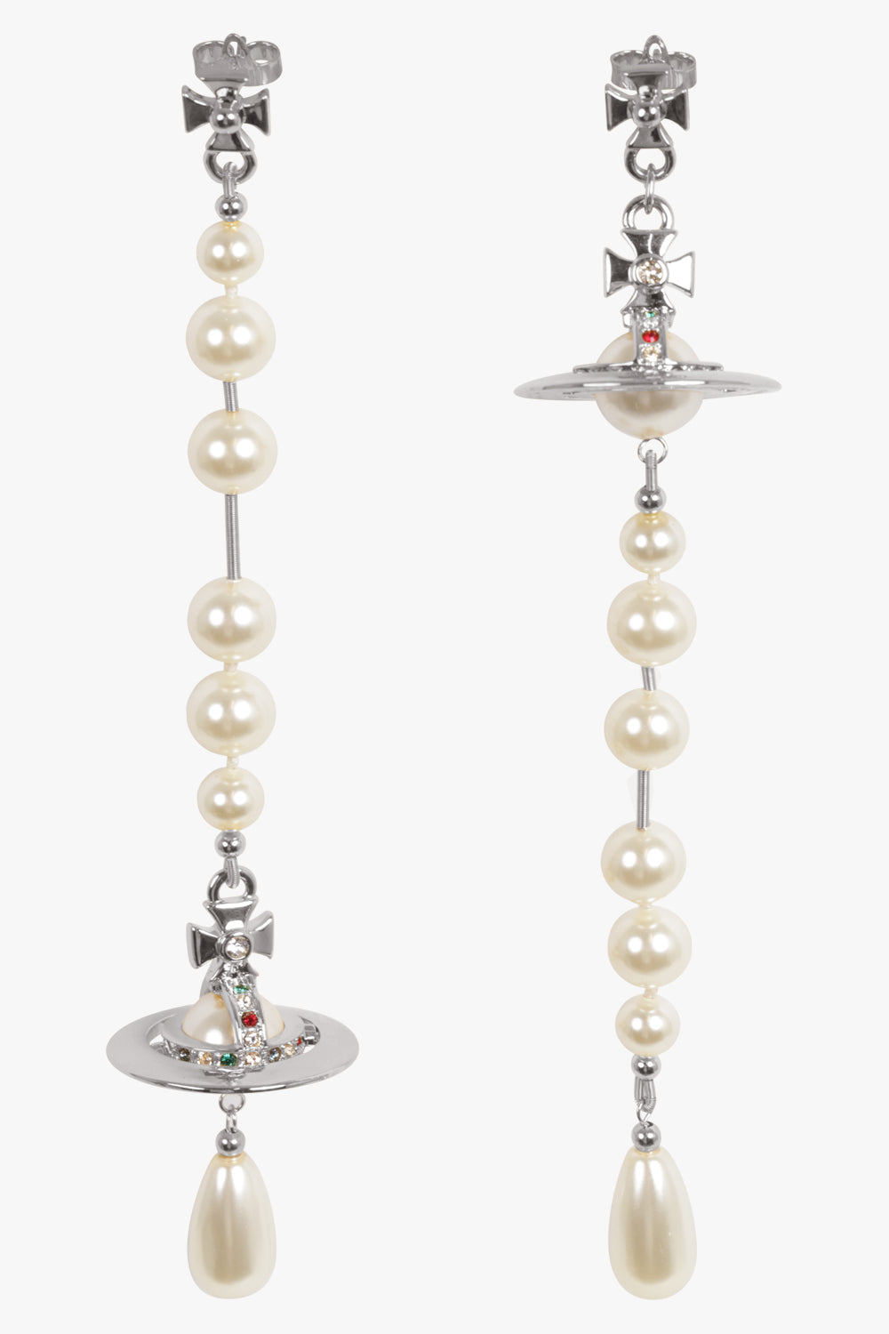 Broken Pearl Earrings | White/Silver – Parlour X