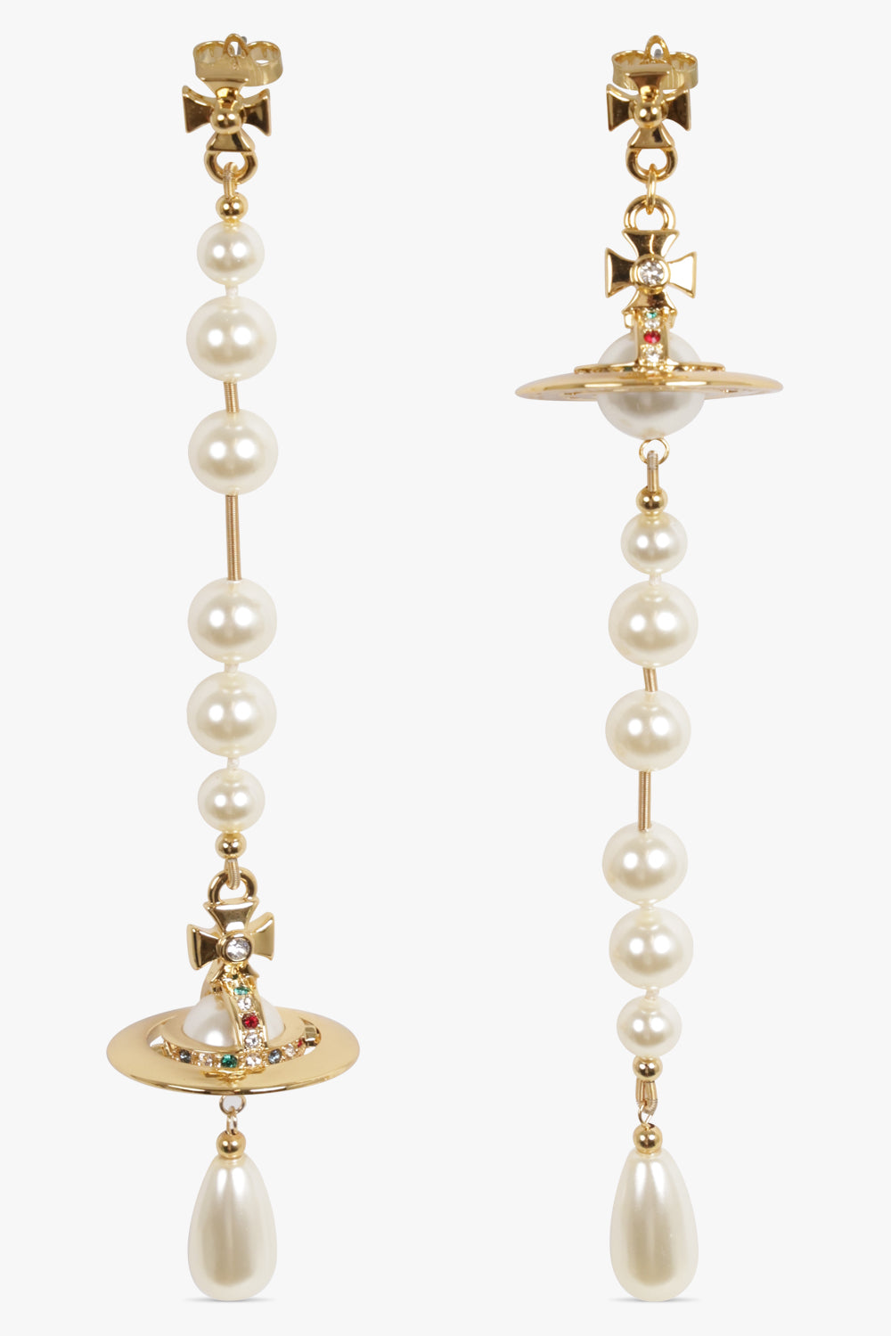 Broken Pearl Earrings | White/Gold – Parlour X