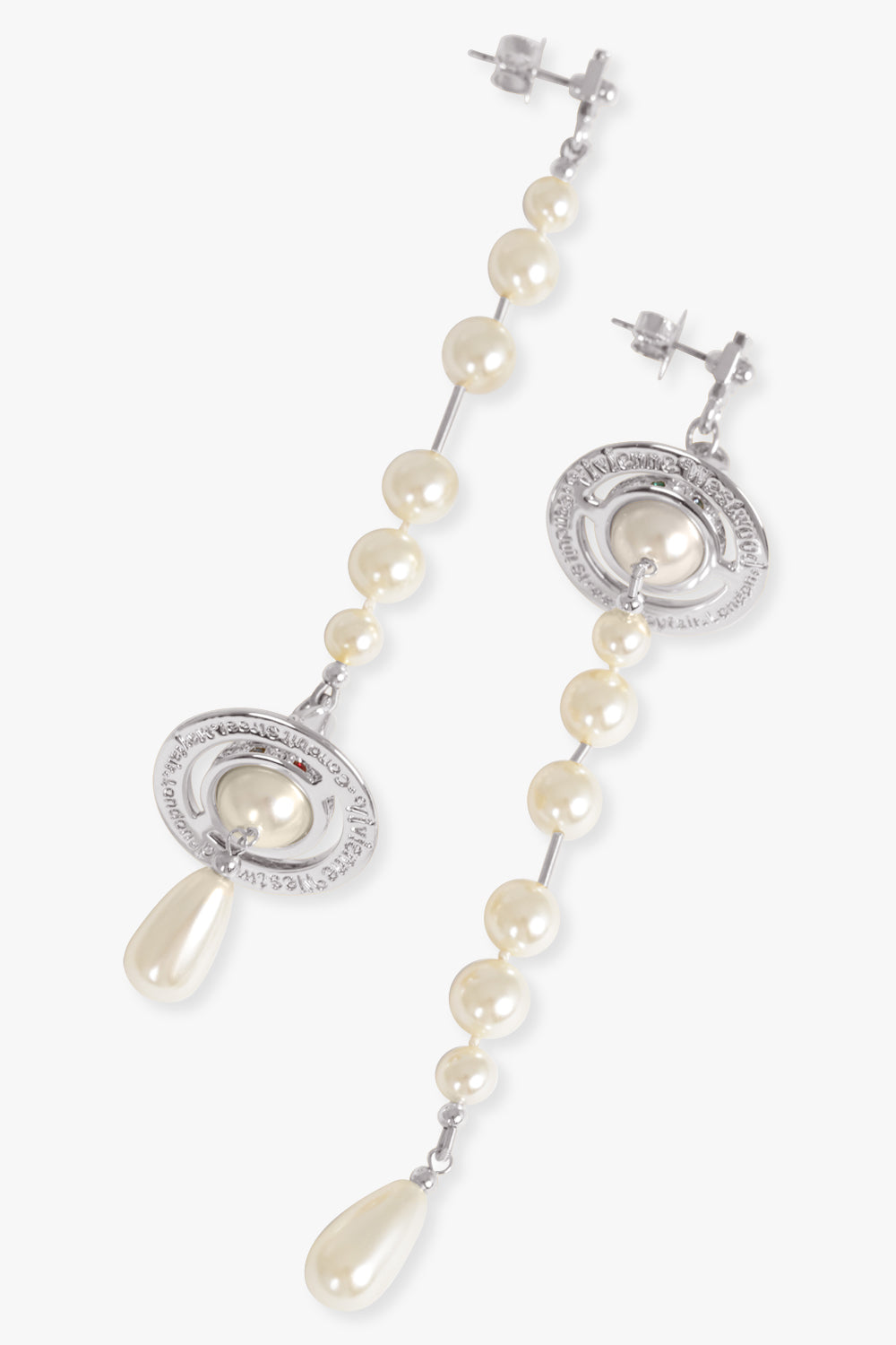Broken Pearl Earrings | White/Silver – Parlour X