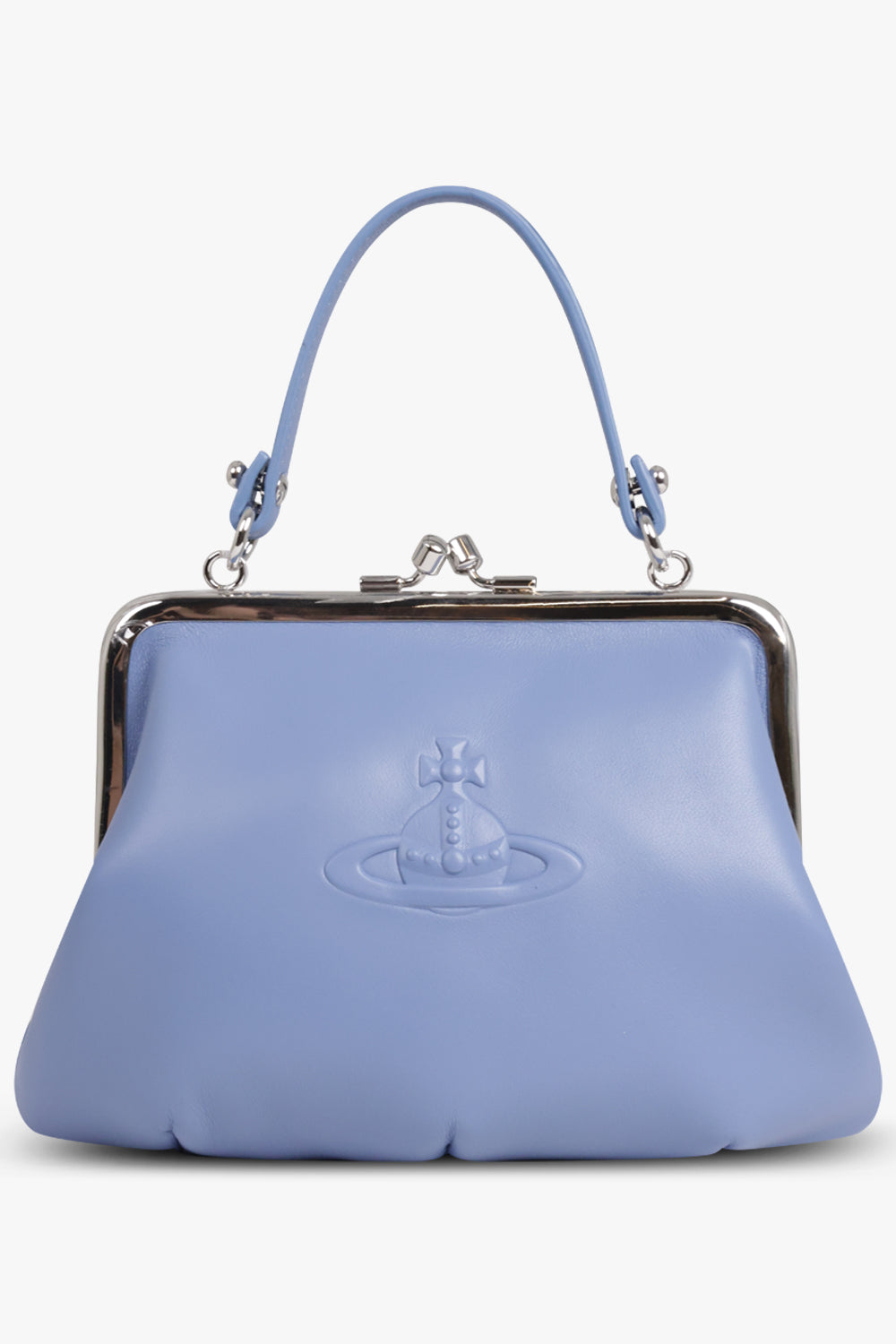 VIVIENNE WESTWOOD BAGS BLUE / Blue Granny Frame Embossed Orb Purse | Blue