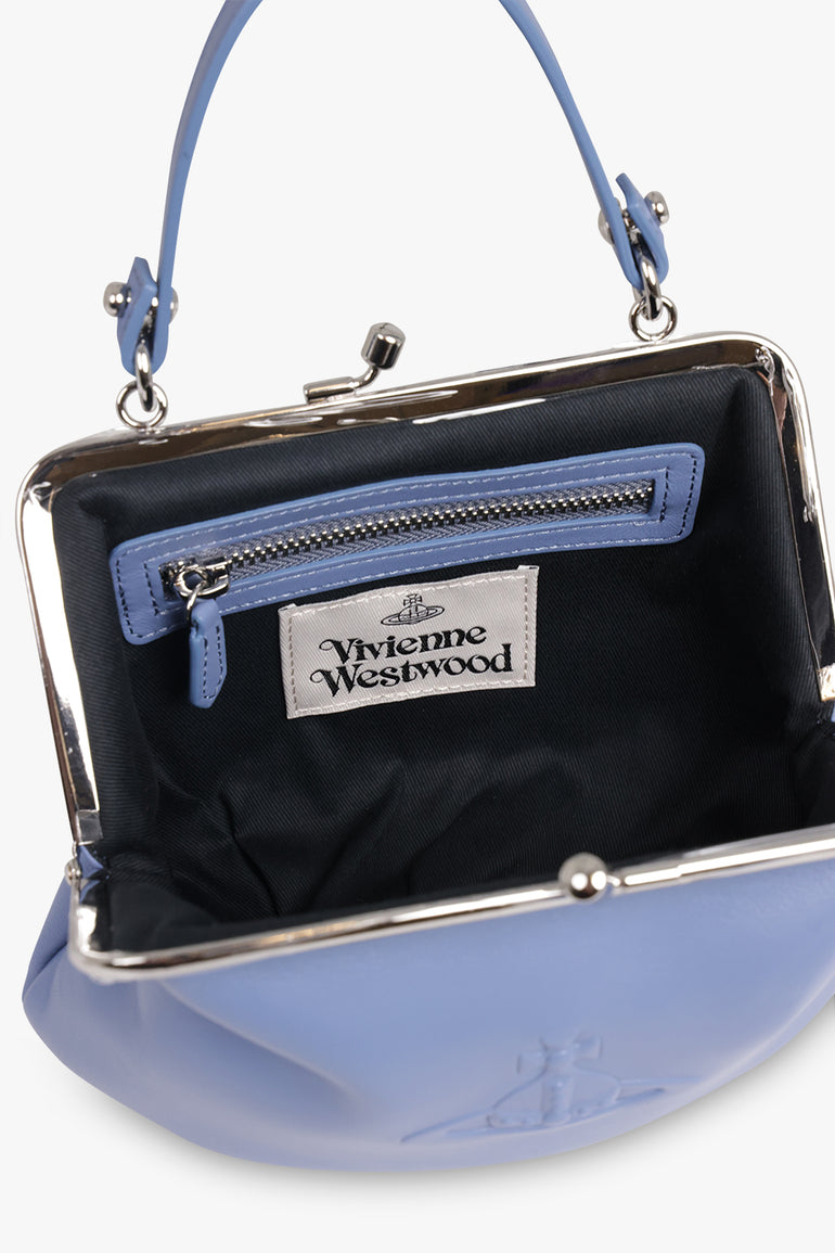 VIVIENNE WESTWOOD BAGS BLUE / Blue Granny Frame Embossed Orb Purse | Blue