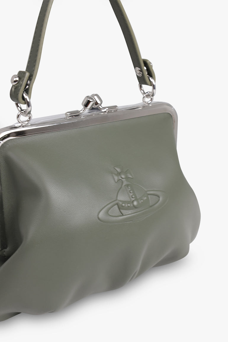 VIVIENNE WESTWOOD BAGS GREEN / Green Granny Frame Embossed Orb Purse | Green
