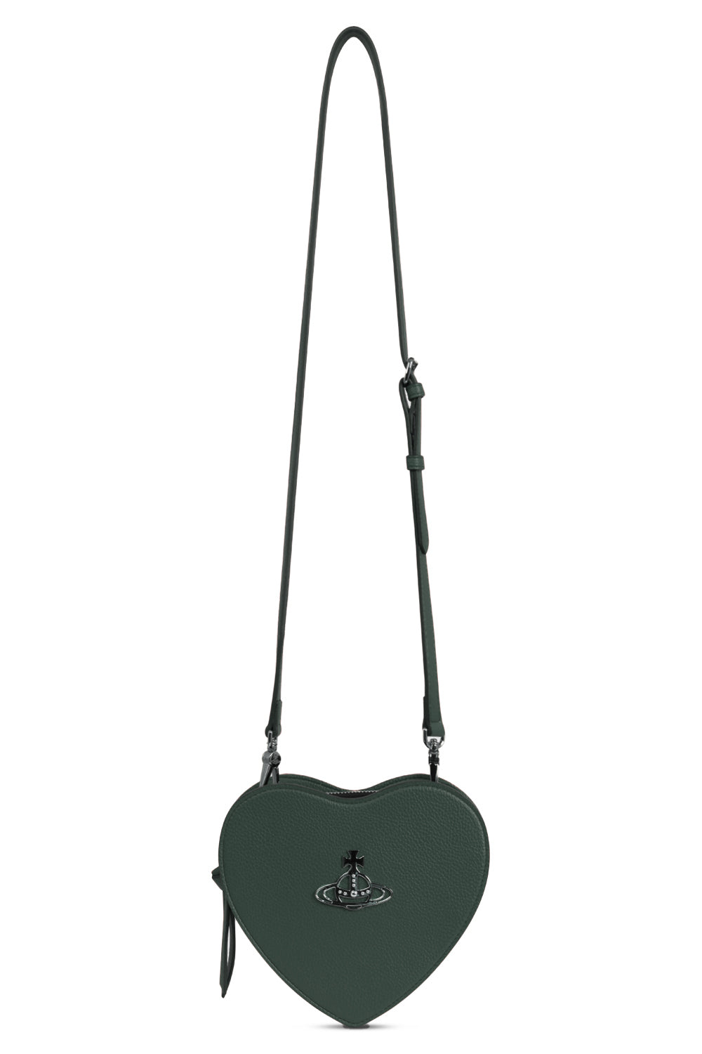 VIVIENNE WESTWOOD BAGS Green Louise Heart Crossbody Bag | Green/Silver