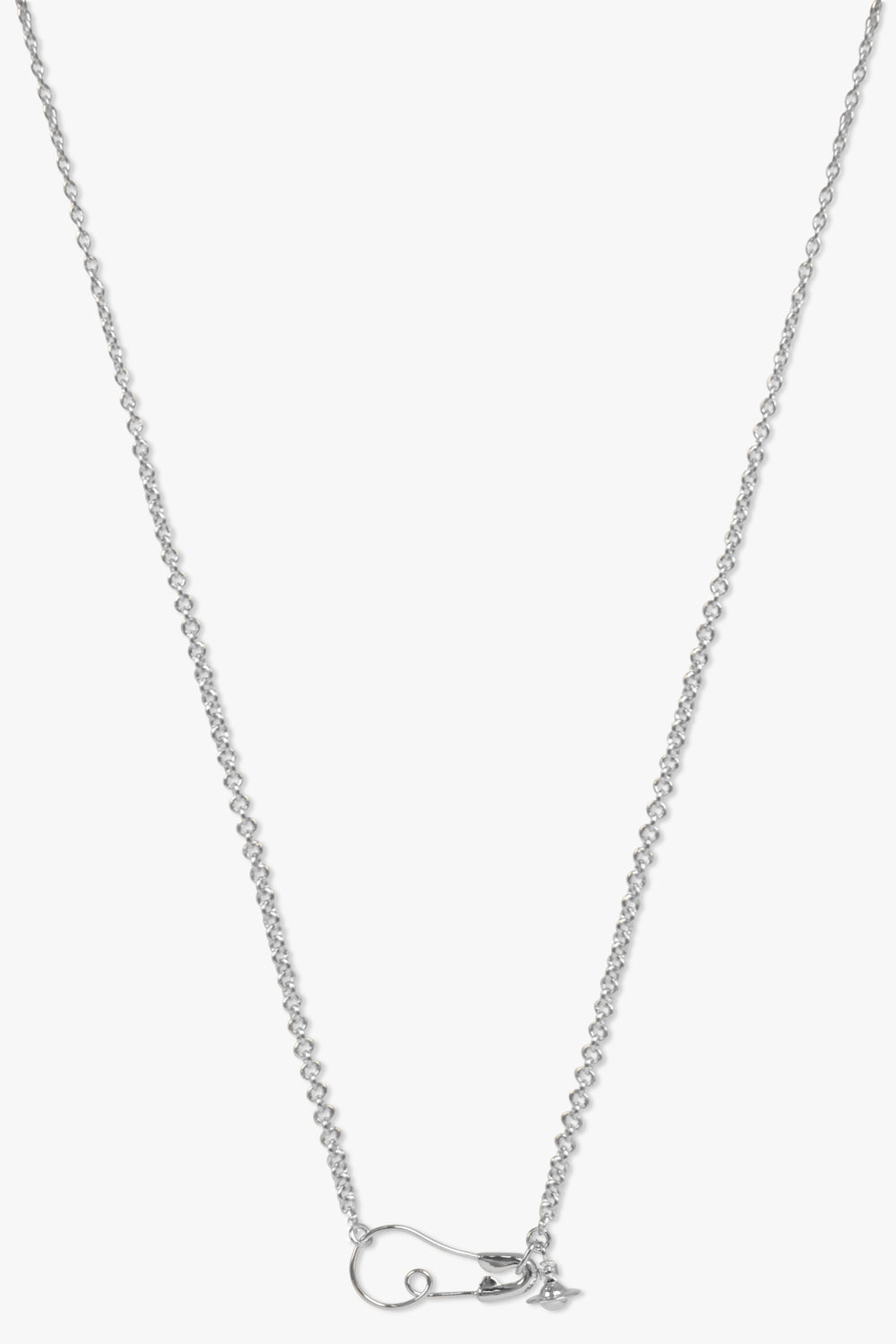 VIVIENNE WESTWOOD JEWELLERY SILVER / Silver Maxima Safety Pin Necklace | Silver