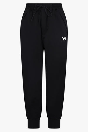 Y-3 RTW 3 Stripes Cuffed Track Pant | Black/White