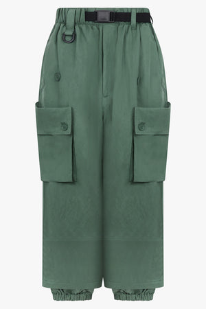 Y-3 RTW Loose Fit Cuffed Cargo Pant With Oversized Pockets | Green