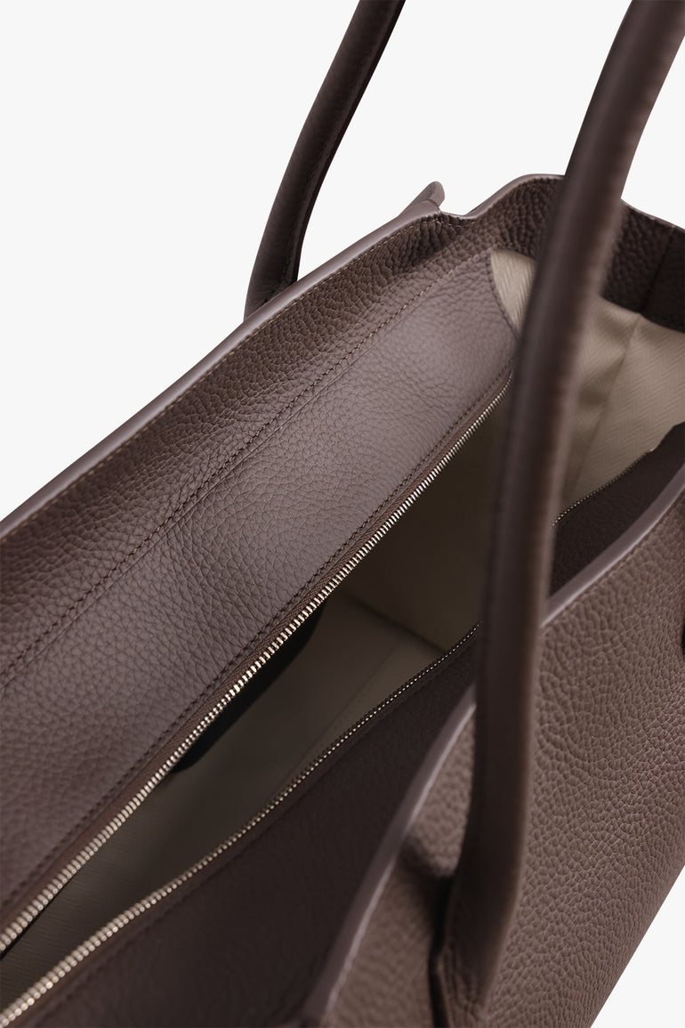 THE ROW BAGS BROWN / Deep Brown Marlo 14 Tote Bag | Deep Brown