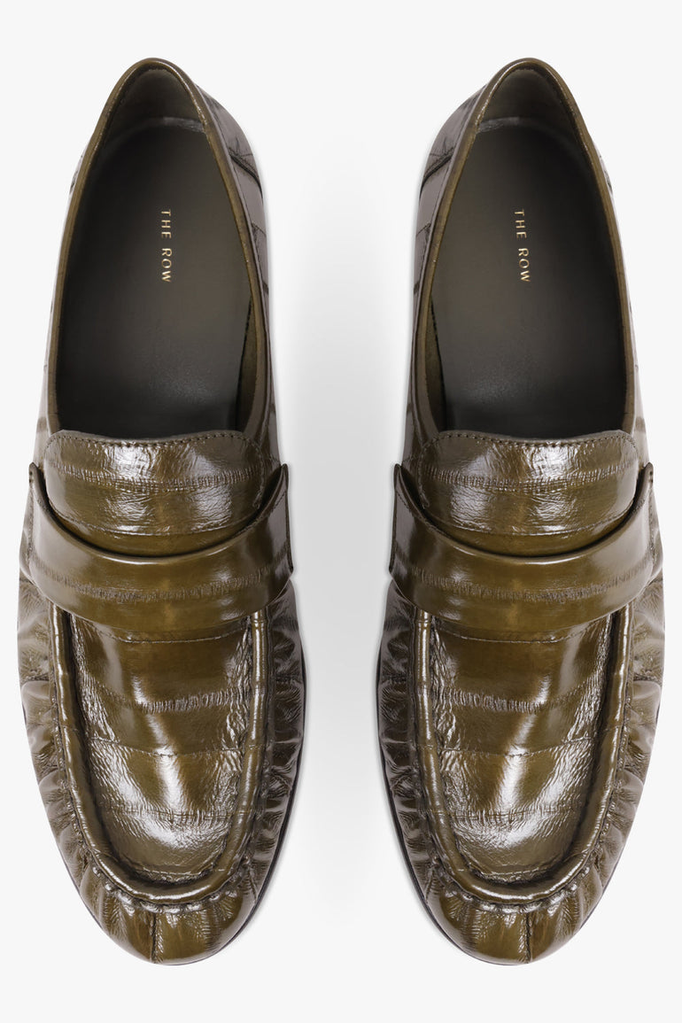THE ROW SHOES Soft Loafer | Olive