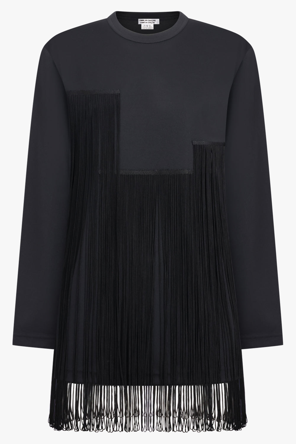 COMME DES GARCONS RTW Crew Neck L\S Top with Tassel Detail | Black