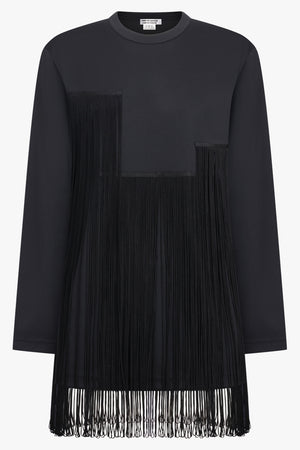 COMME DES GARCONS RTW Crew Neck L\S Top with Tassel Detail | Black