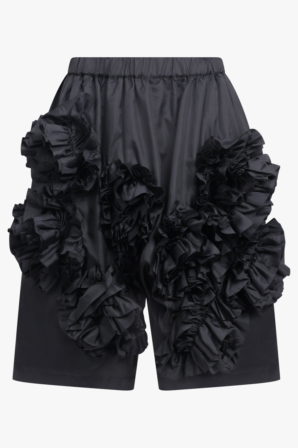 COMME DES GARCONS RTW Drop Floral Embroid Crop Pant | Black