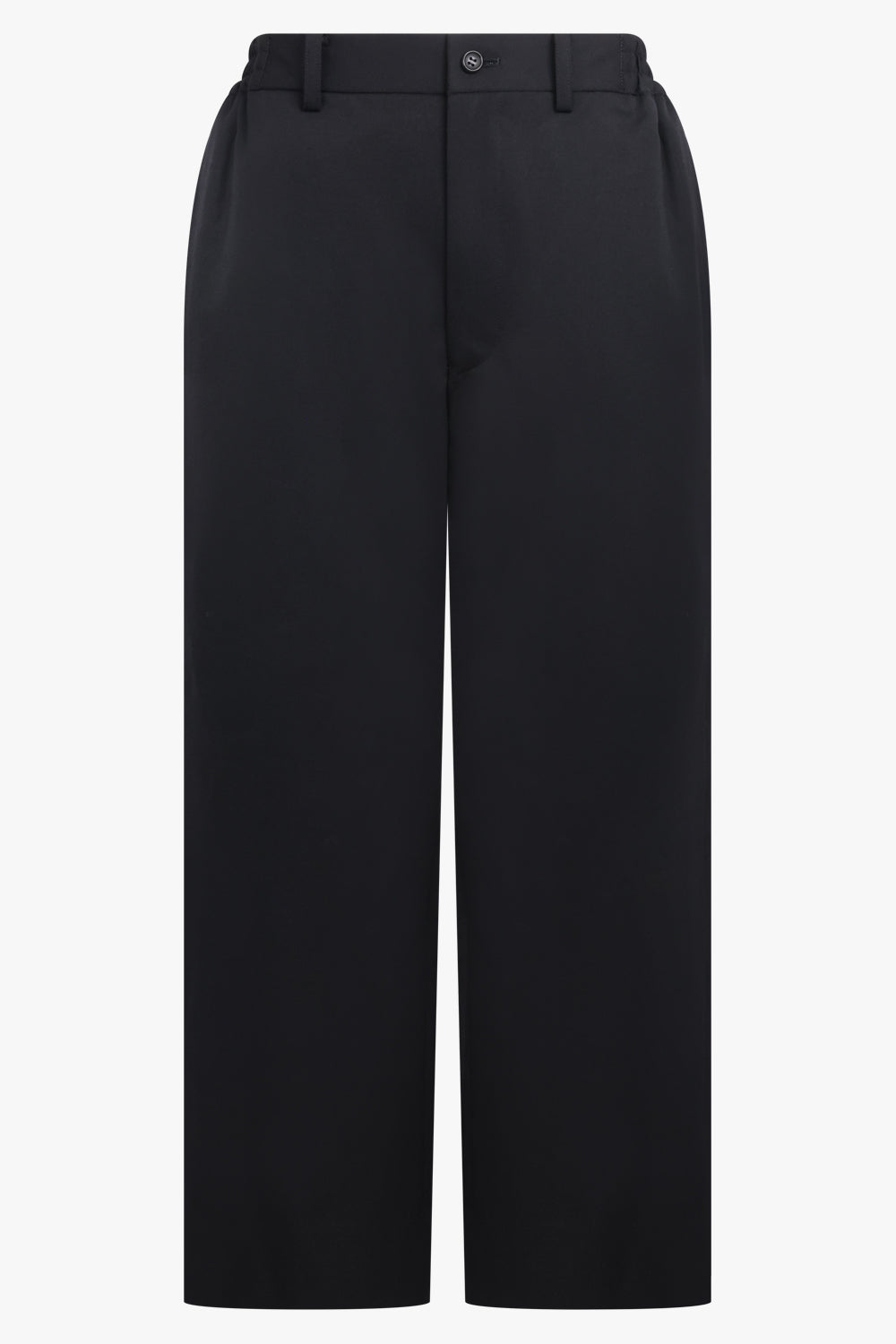 COMME DES GARCONS RTW Elastic Waist Straight Leg Crop Pant | Black