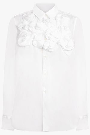 COMME DES GARCONS RTW Scrunch Detail L\S Shirt | White