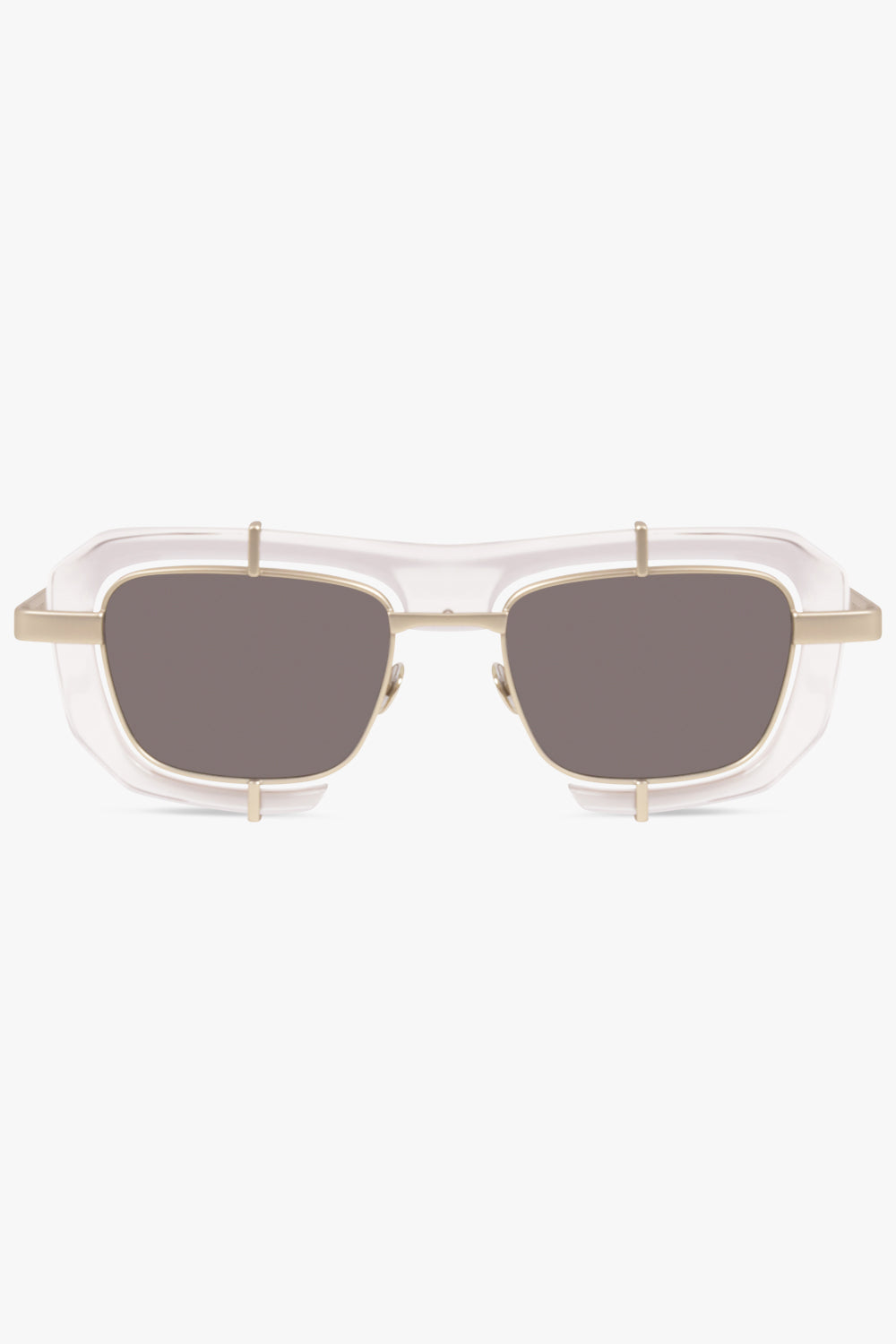 JW ANDERSON SUNGLASSES MULTI / Clear/Black JWA03 Geometric Sunglasses | Clear/Black