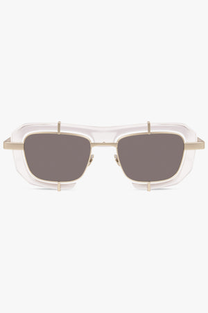 JW ANDERSON SUNGLASSES MULTI / Clear/Black JWA03 Geometric Sunglasses | Clear/Black