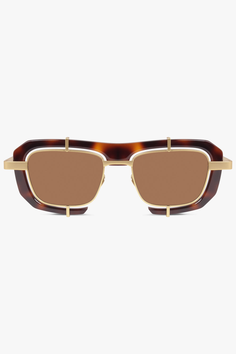 JW ANDERSON SUNGLASSES BROWN / Havana JWA03 Geometric Sunglasses | Havana