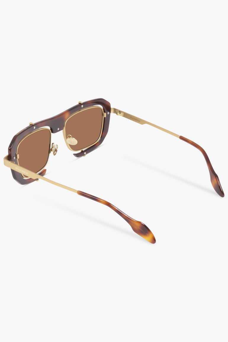JW ANDERSON SUNGLASSES BROWN / Havana JWA03 Geometric Sunglasses | Havana