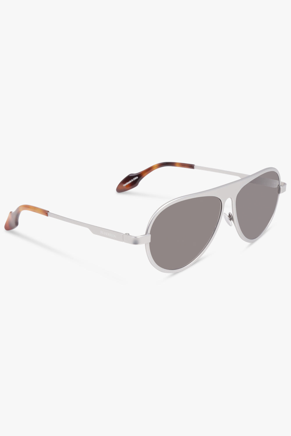 JW ANDERSON SUNGLASSES SILVER / Silver JWA05 Aviator Sunglasses | Silver
