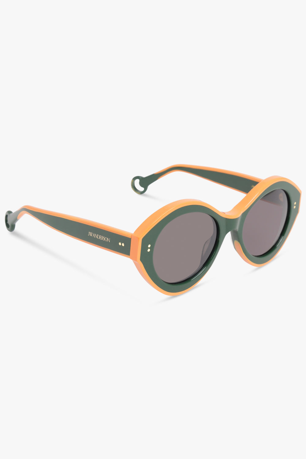 JW ANDERSON SUNGLASSES MULTI / Green/Orange JWA07 Bumper Sunglasses | Green/Orange