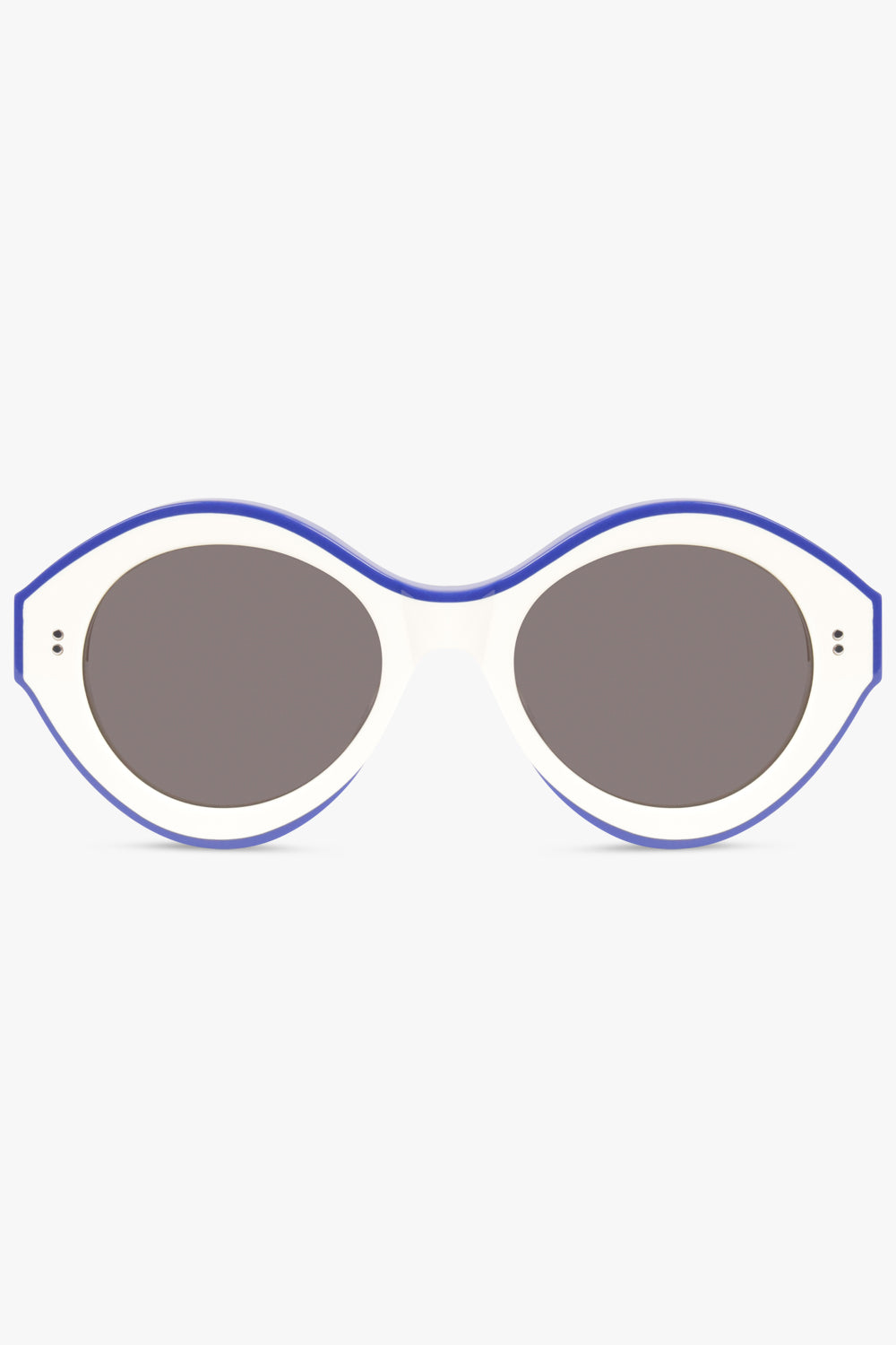 JW ANDERSON SUNGLASSES MULTI / Off White/Blue JWA07 Bumper Sunglasses | Off White/Blue