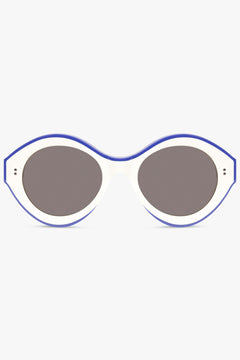 JW ANDERSON SUNGLASSES MULTI / Off White/Blue JWA07 Bumper Sunglasses | Off White/Blue