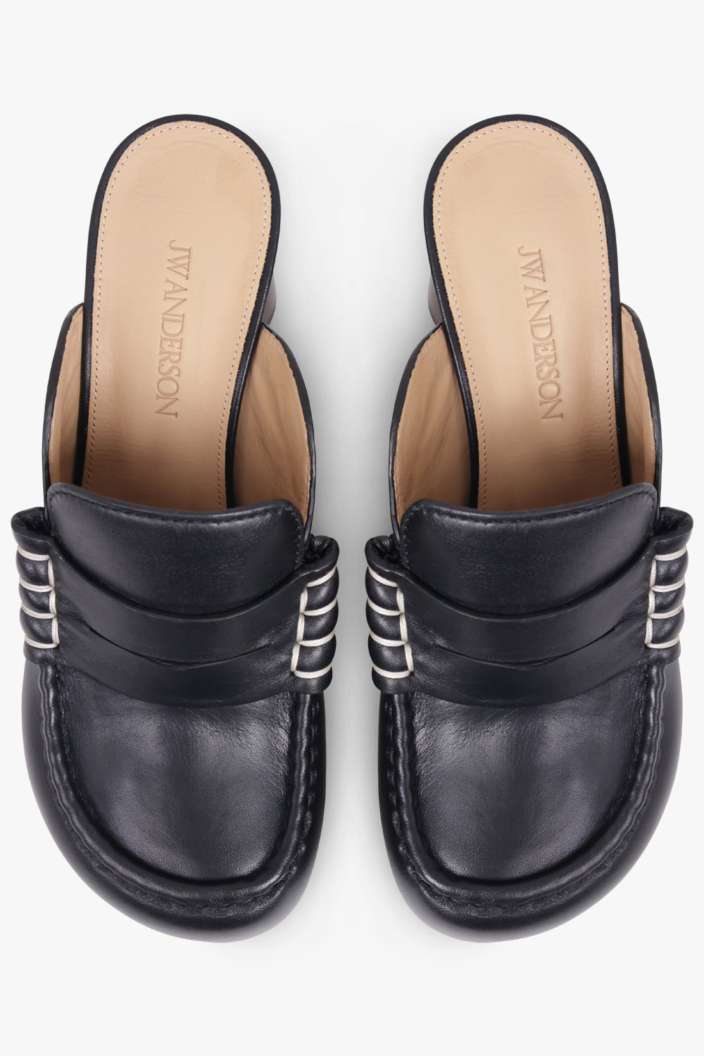 JW ANDERSON SHOES Loafer Mule 75mm Heel | Black