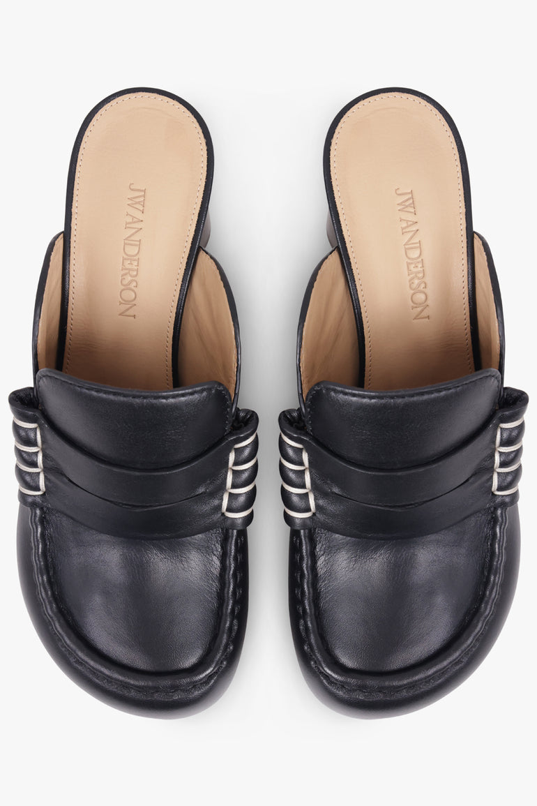 JW ANDERSON SHOES Loafer Mule 75mm Heel | Black