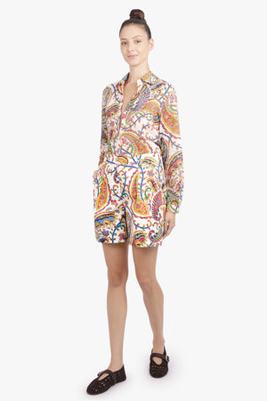 ETRO RTW L/S Paisley Print Shirt | White/Multi