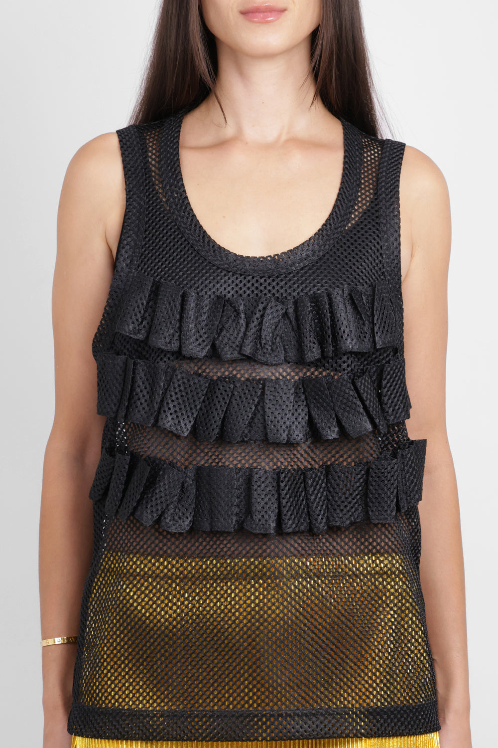 COMME DES GARCONS RTW Mesh Singlet Top | Black