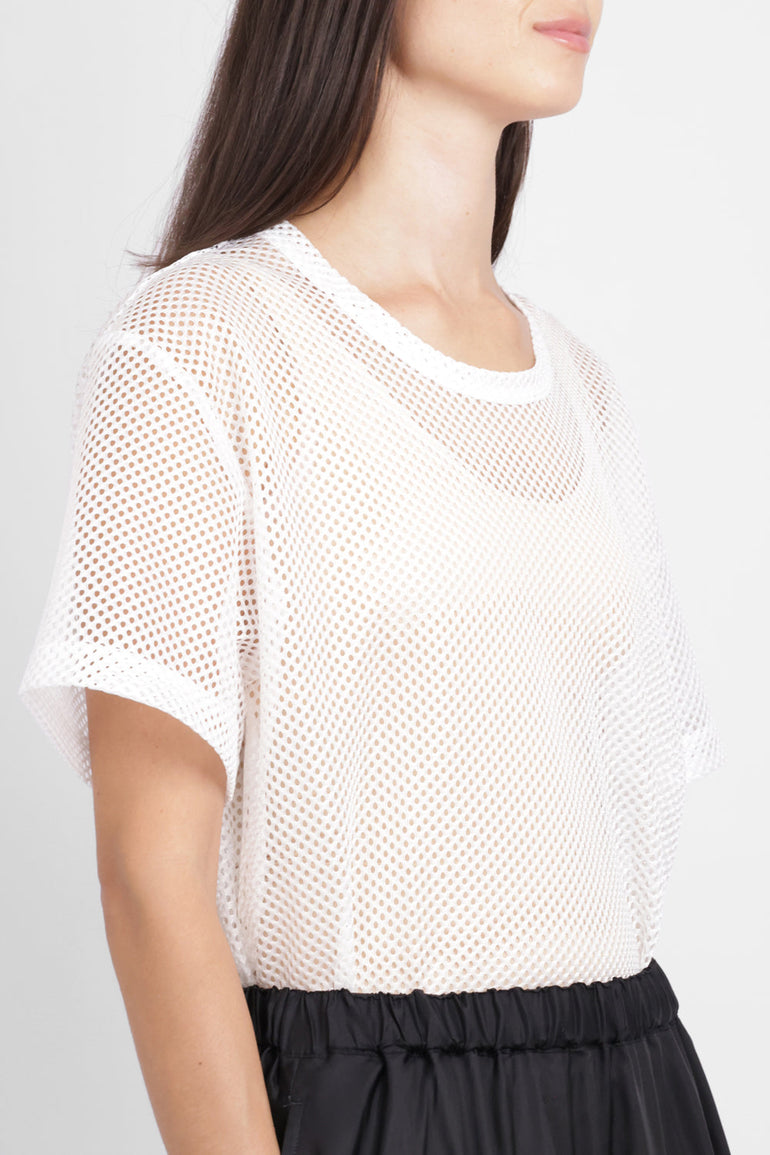 COMME DES GARCONS RTW S/S Mesh T-Shirt | White