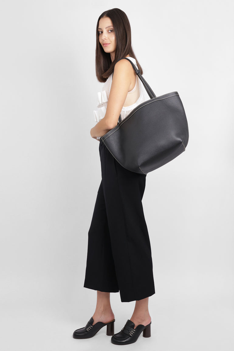 THE ROW Bags BLACK / Black Park Tote Three Stitch | Black