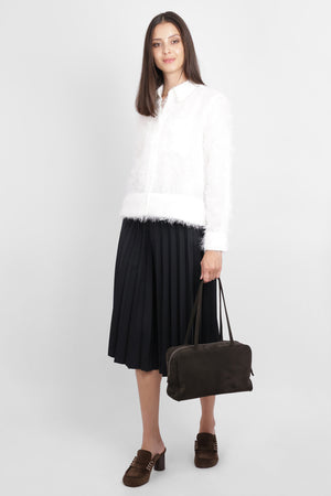 MELITTA BAUMEISTER RTW Hairy L/S Foam Hem Shirt | White