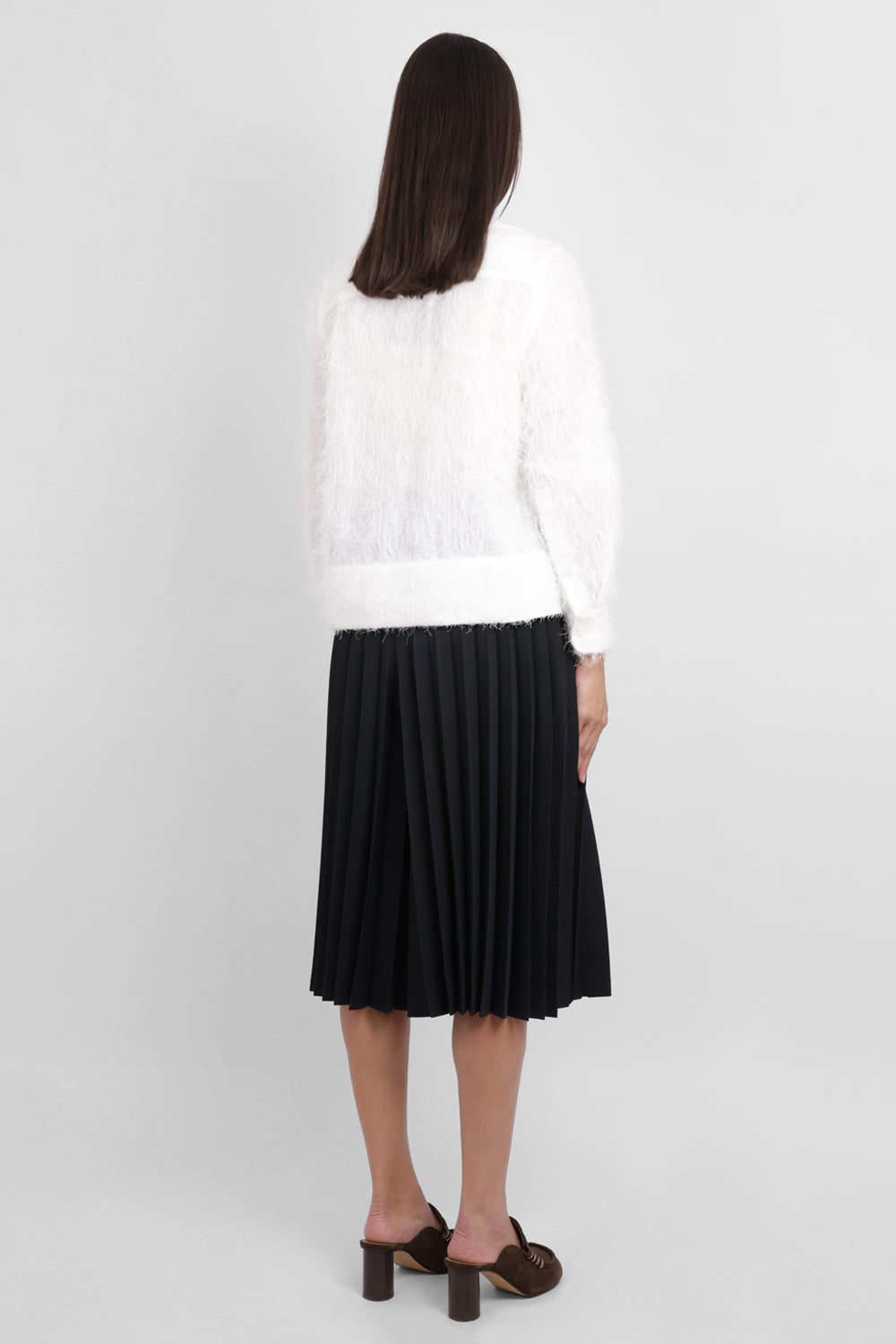 MELITTA BAUMEISTER RTW Hairy L/S Foam Hem Shirt | White