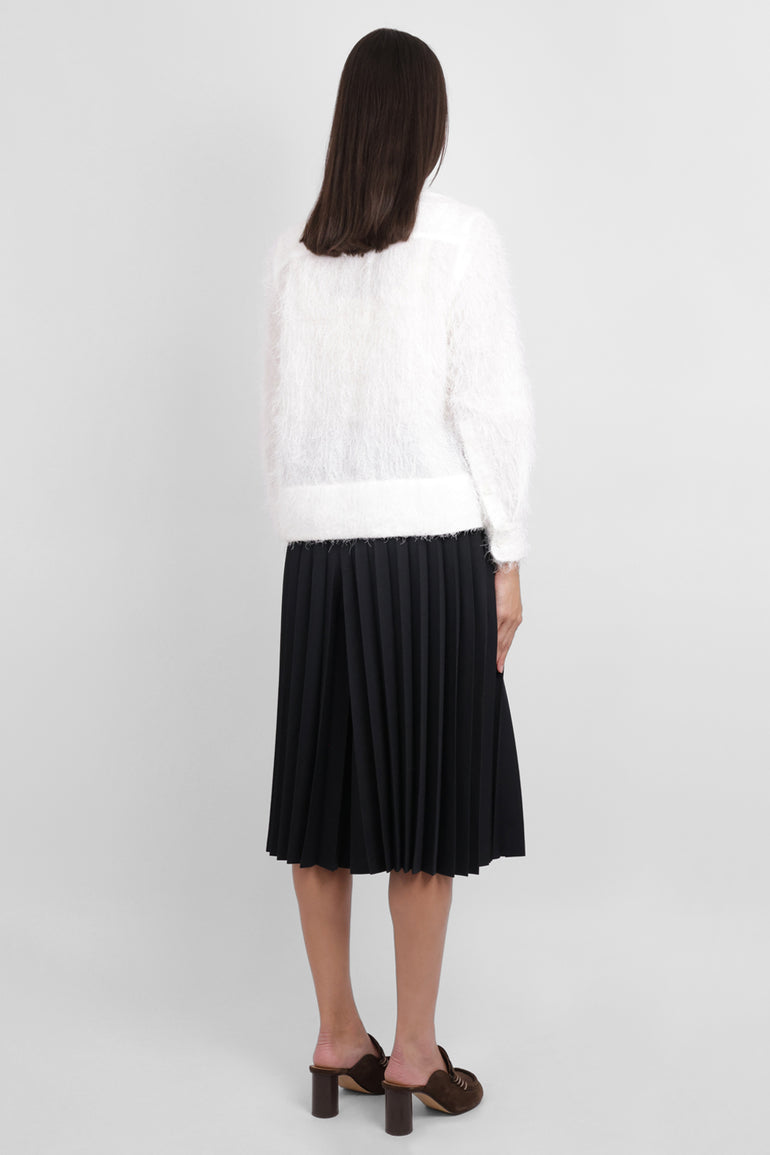 MELITTA BAUMEISTER RTW Hairy L/S Foam Hem Shirt | White