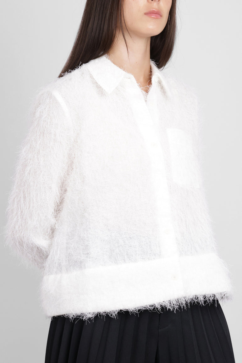 MELITTA BAUMEISTER RTW Hairy L/S Foam Hem Shirt | White