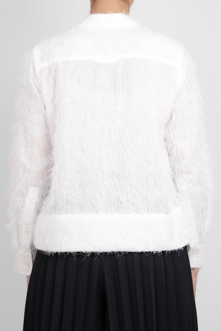 MELITTA BAUMEISTER RTW Hairy L/S Foam Hem Shirt | White