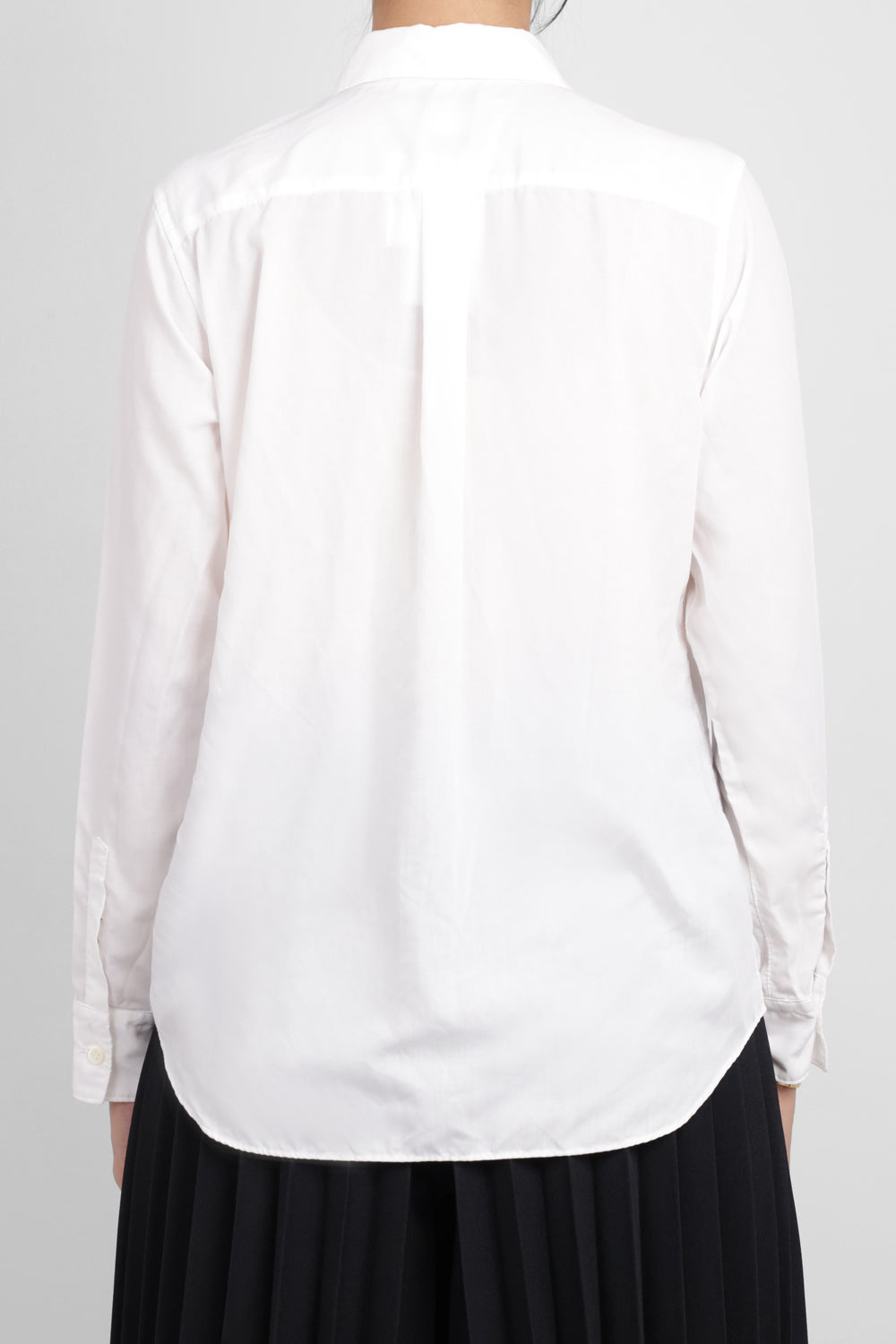 COMME DES GARCONS RTW Scrunch Detail L\S Shirt | White
