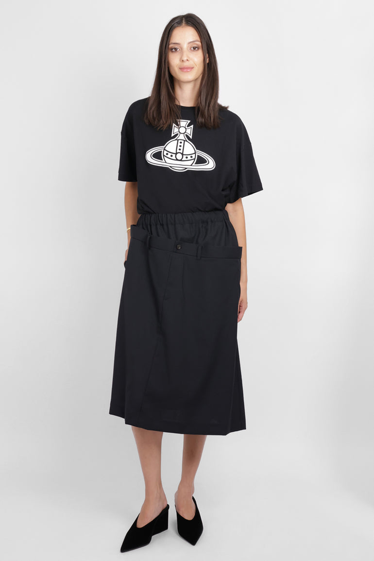 VIVIENNE WESTWOOD RTW Paris Orb Print Boxy T-Shirt | Black/White