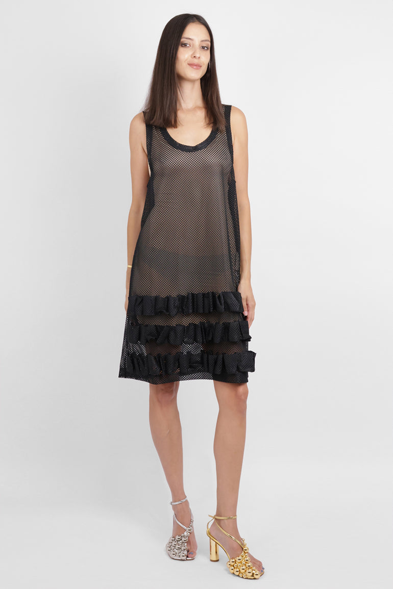 COMME DES GARCONS RTW Mesh Singlet Dress | Black