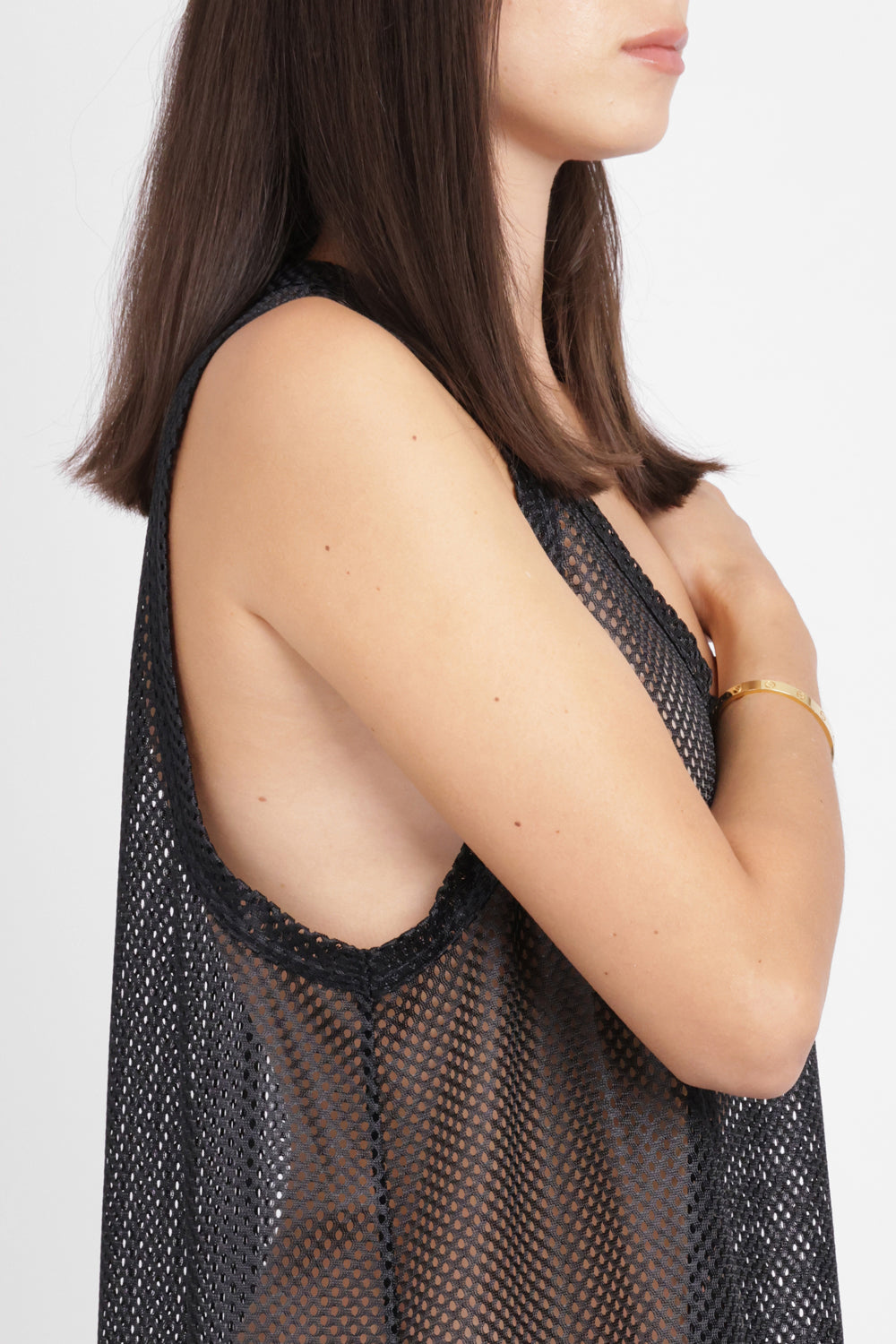 COMME DES GARCONS RTW Mesh Singlet Dress | Black