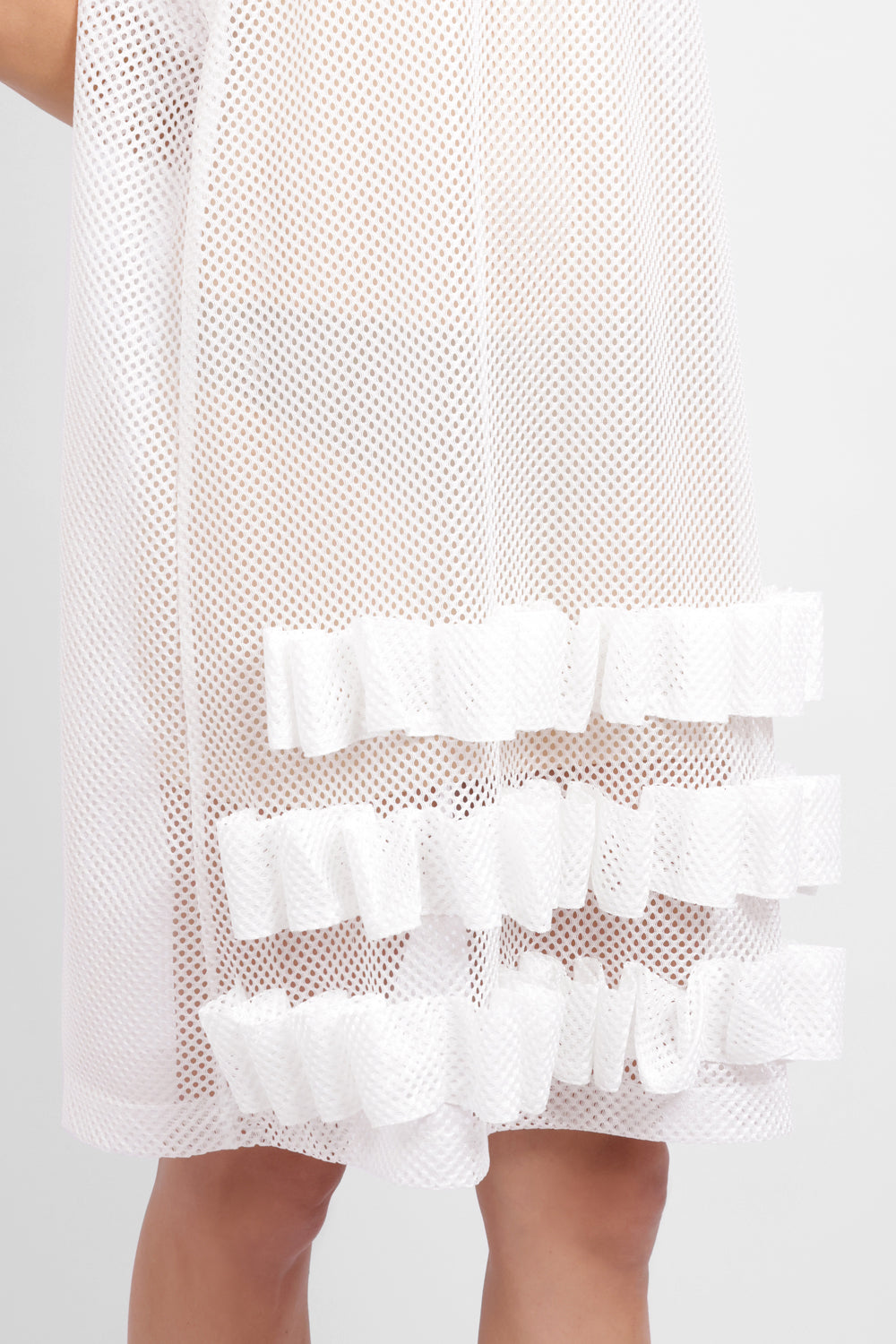COMME DES GARCONS RTW Mesh Singlet Dress | White