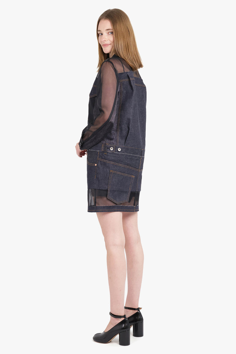 Sheer X Denim L/S Shirt Dress | Indigo Parlour X Sheer X Denim L/S Shirt Dress | Indigo Parlour X