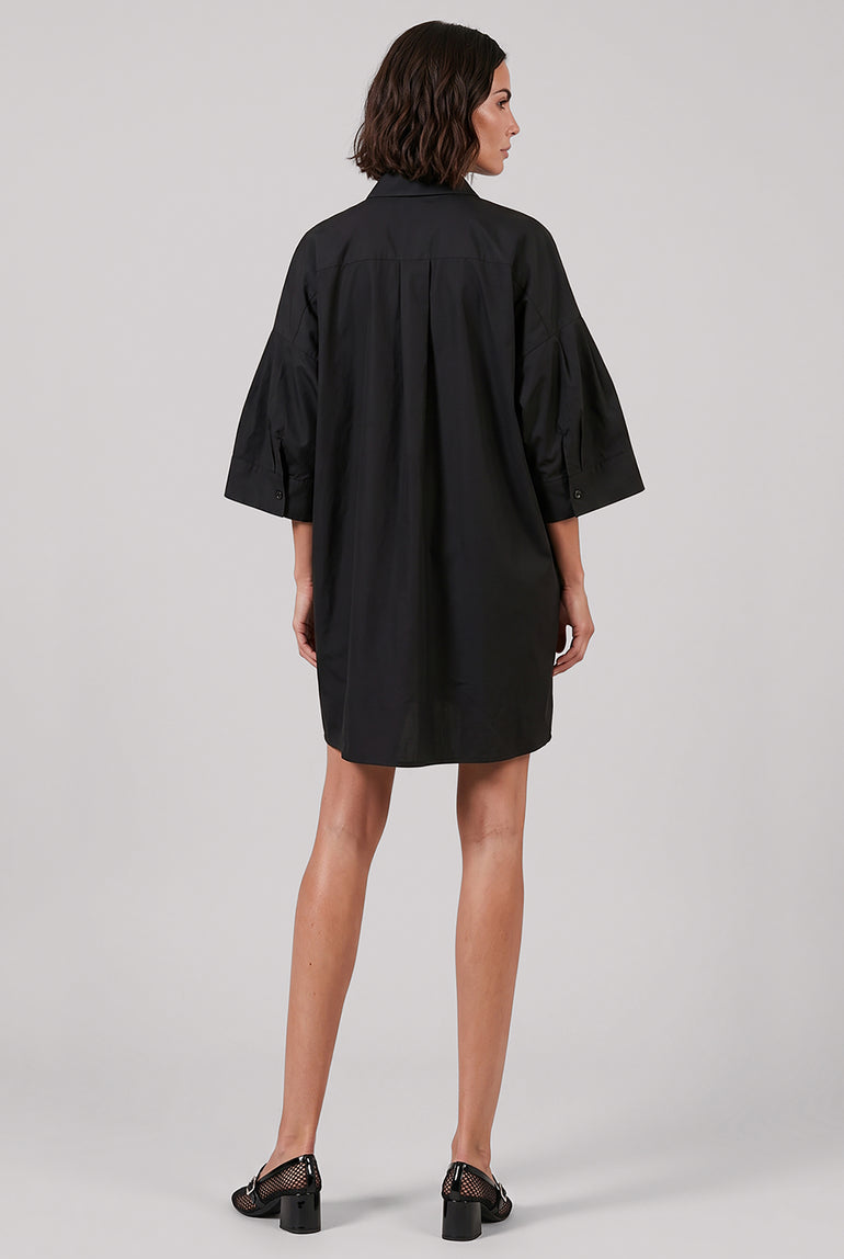 SACAI Dresses Bell Cuff Shirt Dress | Black