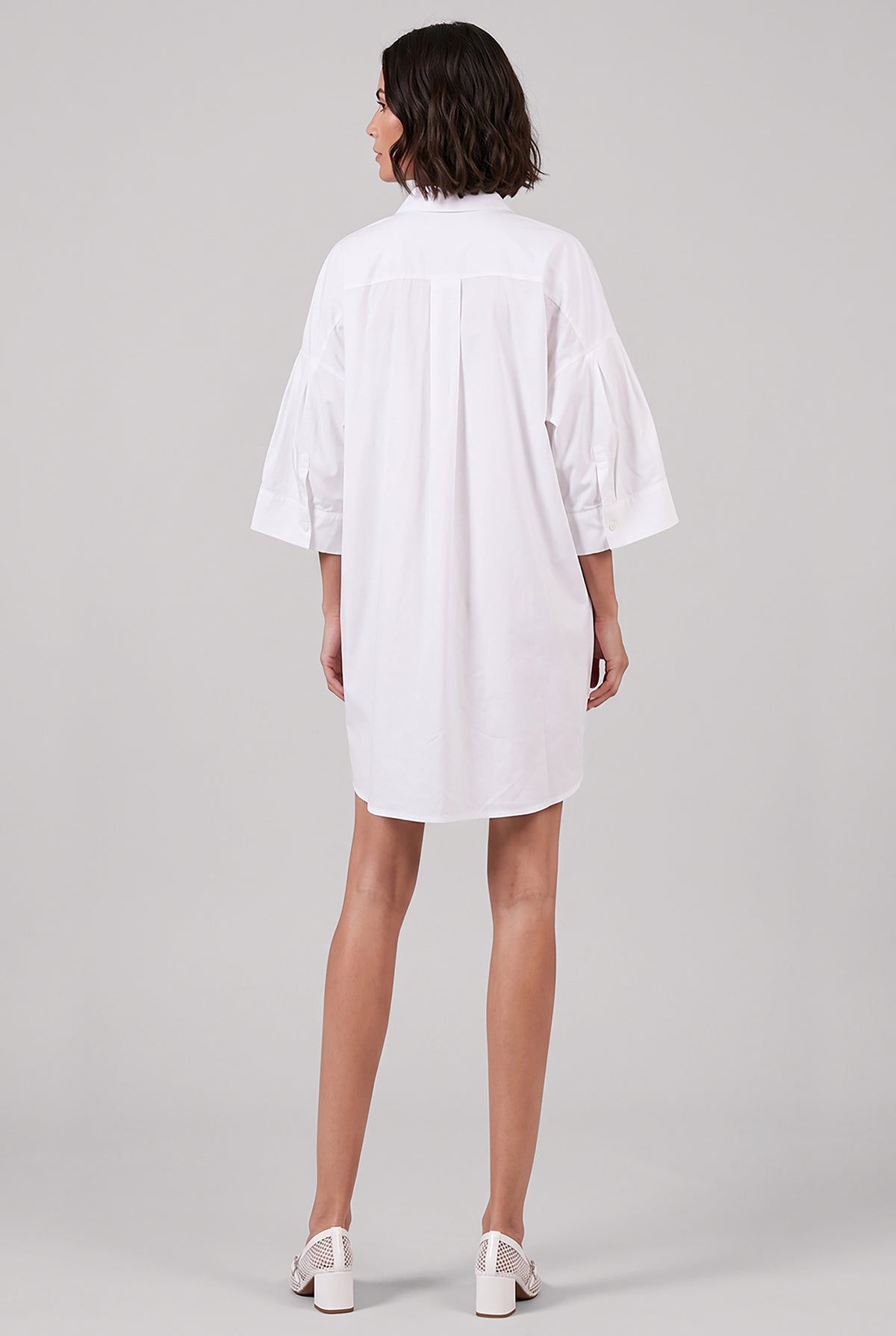 SACAI Dresses Bell Cuff Shirt Dress | Off White