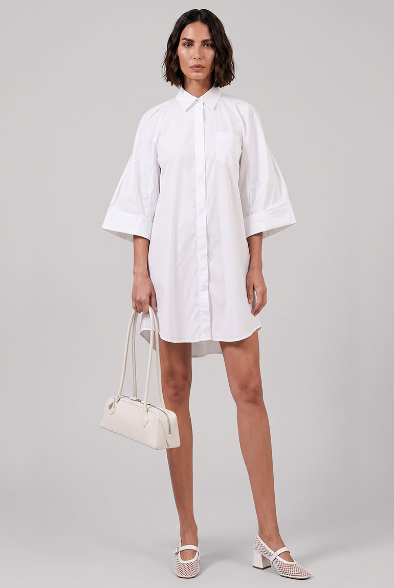 ALAIA BAGS WHITE / White Le Teckel Medium Bag | Ivory