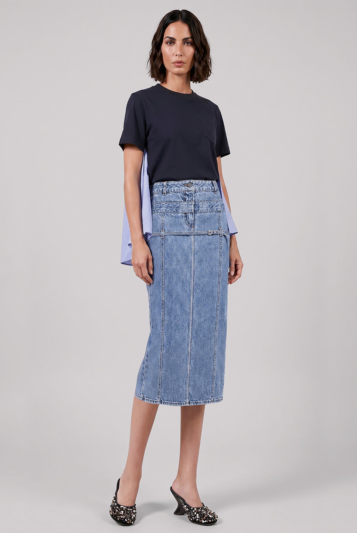 JACQUEMUS RTW La Jupe De Nimes Criollo | Light Blue
