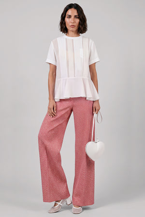 Front & Center Lace Up Pant | Red