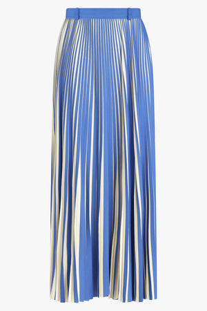 THEBE MAGUGU RTW Sun Ray Pleated Skirt | Cobalt/Pearl